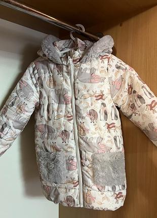 Демісезонна  подовжена куртка h&m
