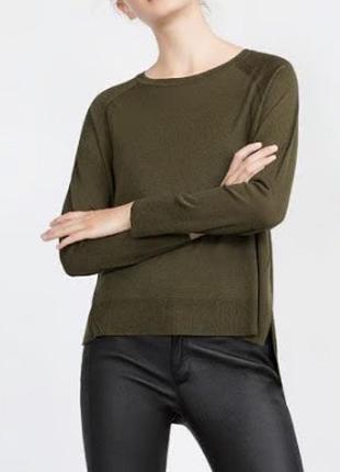 Кофтинка жіноча zara s/м дуже приємна на дотик з розрізами