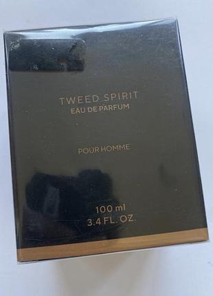 Мужская парфюмированная вода tweed spirit объемом 100 мл, классифицируемая как древесно-пряный аромат