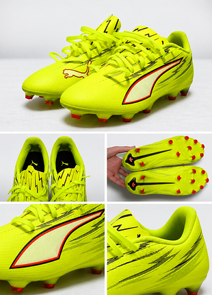 Футбольные бутсы мужские puma ultra 6 fg/ag, зеленые, 46 размер, оригинал