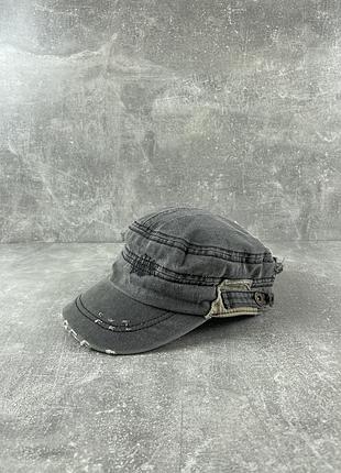 Авантгардная кепка distressed patchwork кашкет пятипанелька y2k