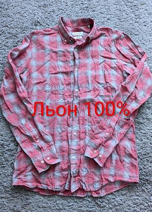 Сорочка massimo dutti, льон 100%, size m,  стан ідеальний, плечі 47 підпахви 57 рукав 65 довжина 75