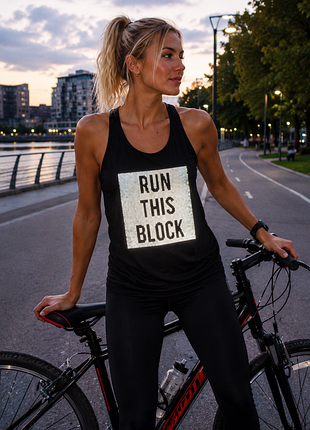 Светоотражающая reflective майка борцовка h&amp;m sport