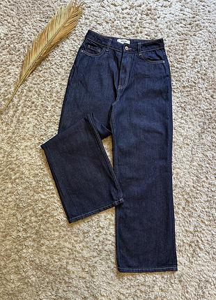 Джинсы с широкими штанинами широкие джинсы темно-синие джинсы wide-leg jeans