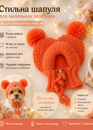 Шапуля для собак мелкой породы