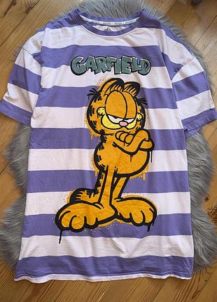 Супер крута стильна яскрава нічна сорочка з garfield р.s primark