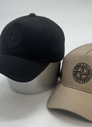 Бейсболки чоловічі тракер, з логотипом stone island, 100% коттон, колір див у фото.