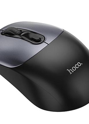 Мышь беспроводная hoco gm28 2.4g black / metal gray