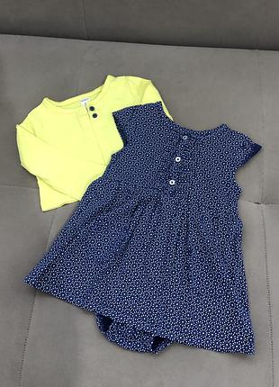 Carters комплект боді-сукня і болеро на 18м.