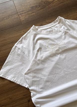Мужская футболка karl kani l-xl streetwear oversize белая базовая новые коллекции оригинал большой логотип big logo идеал