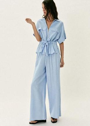 Сорочка , блуза zara льон