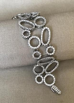 Розкішний браслет з камінцями swarovski