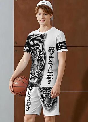 Костюм двойка (футболка + шорты). новый.