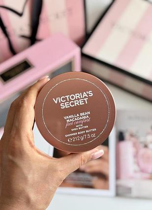 Баттер для тіла з блискітками vanilla bean macadamia victoria’s secret