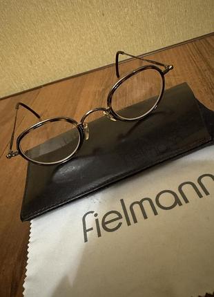 Оригинальная винтажная оправа fielmann classic 63 (италия) круглая +2