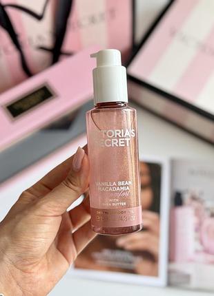 Олійка для тіла з шиммером vanilla bean macadamia victoria’s secret