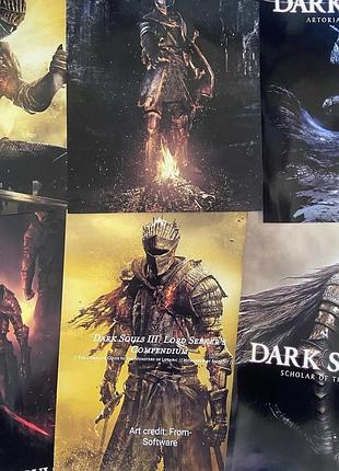 Самоклейкі постери а4 формату на тематику гри dark souls