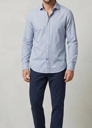 Marc o'polo мужская рубашка 100% хлопок regular fit m 39/40