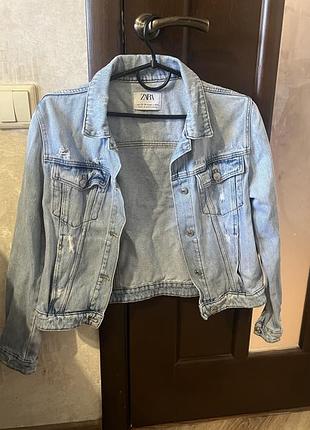 Джинсова куртка zara