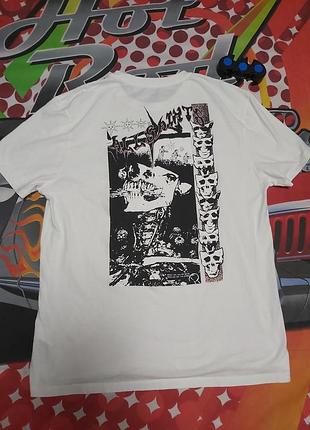 Оригінальна футболка allsaints morph skull