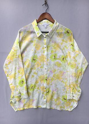 Ультралегка сорочка туніка primark printed cotton beach shirt жіноча s-ка оверсайз пляжна бавовна