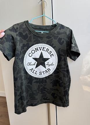 Футболка хакі на хлопчика  converse 5-6 років 110-116