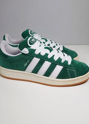 Кросівки, кеди adidas campus originals ho3472 suede green/white 42 р. оригінал