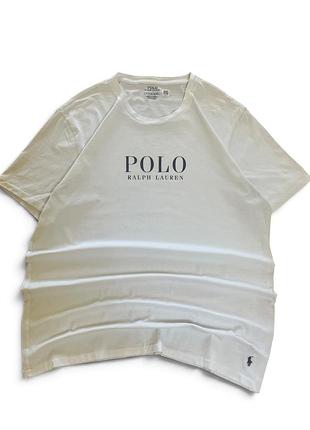 Футболка polo ralph lauren original white logo xl