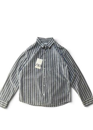 Сорочка zara kids 152 (11–12 років) у смужку | нова з біркою