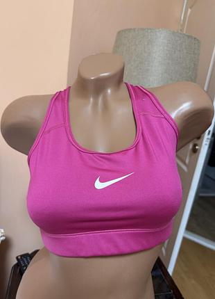 Спортивний топ nike pro, m, рожевий