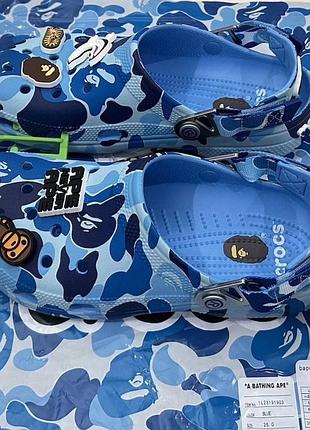 Тапки crocs x bape