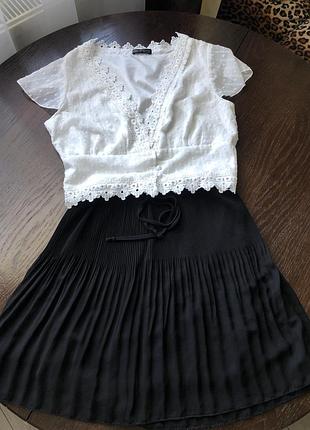 Блуза з коротким рукавом shein