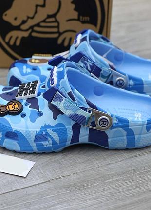 Тапки crocs x bape