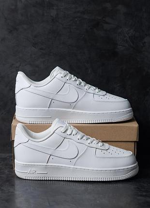 Кроссовки nike air force 1 07 leather white