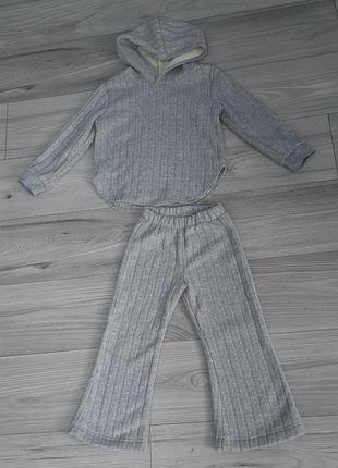 Стильний теплий костюм для дівчинки, 110 р.
