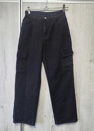 Чорні  карго-джинси 👖s