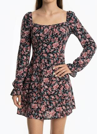 Сукня жіноча міні river island у квітковий принт, розмір 32 (xxs/xs/s)