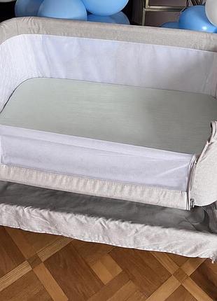 Приставне ліжечко, сірого кольору, carrello gracia