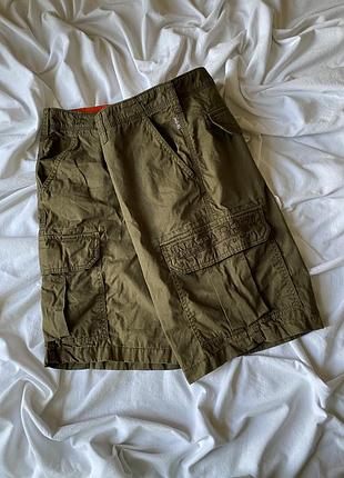 Мужские шорты-карго napapijri в классическом цвете хаки 36 l xl