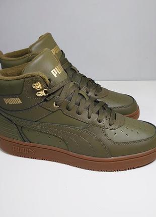 Кроссовки, кеды puma rebound rugged bu mid men's 387592-03 green 45 г. оригинал