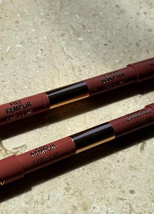 Двосторонній олівець для губ charlotte tilbury lip cheat remple sculpt, відтінок fair/clair
