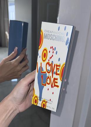 Жіночі парфуми 100 мл moschino i love love парфюм шлейфовий