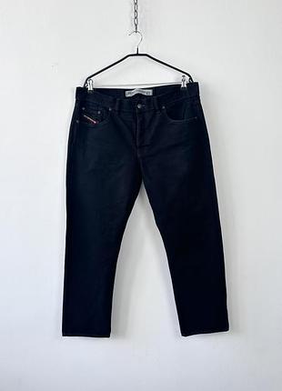 Джинси чоловічі diesel industry cochise mens w38 l30 black denim pants straight leg button fly y2k