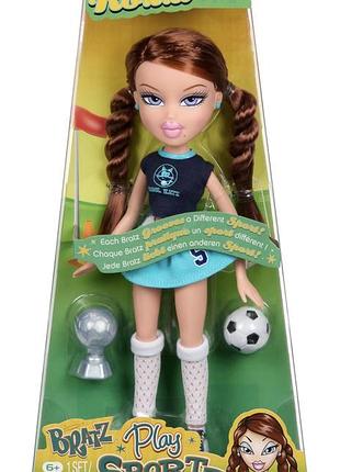 Лялька bratz play sportz роксі з аксесуарами та футбольним м’ячем