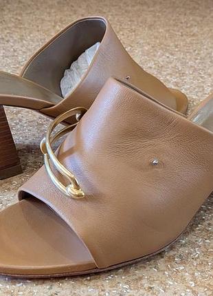 Сандалії-мюлі hermès camilla на високих підборах