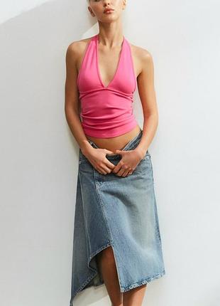 Джинсовая юбка zara.