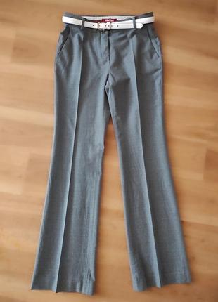 Max mara базовые, серые, классические брюки s//m