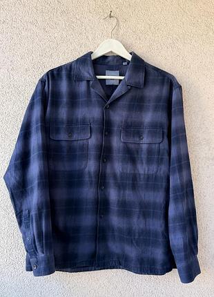 Сорочка jw anderson x uniqlo фланелева в клітинку