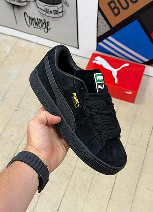 Кроссовки puma suede xl black/black