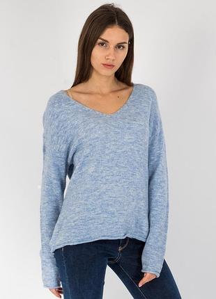 Жіночий блакитний светр h&m з вовною, розмір xs-s